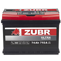 Аккумулятор ZUBR Ultra 6CT-74.0 (низкий) (278х175х175, 710А)