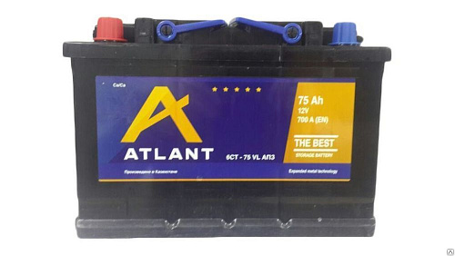 Аккумулятор  ATLANT каз 6СТ-  75 VL АПЗ (п.п.) [д277ш175в190/600]   [L3]