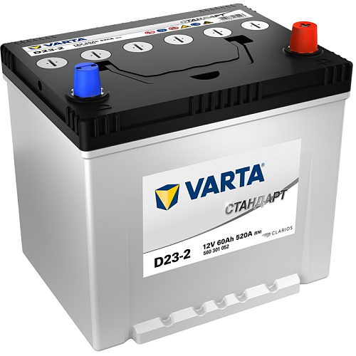 Аккумулятор VARTA Стандарт ASIA 6СТ- 60 ниж.креп. о.п. [д232ш173в225/520] [D23]