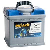Аккумулятор Inci Aku FormulА 6СТ - 52 (о.п.) КУБИК [д207ш175в190/460]   [L1]  