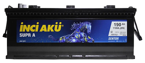 Аккумулятор Inci Aku SuprA Heavy Duty 6СТ - 190 (евро) [д513ш218в224/1100]   [B]