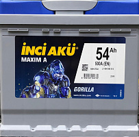 Аккумулятор Inci Aku MAXIMA 6СТ- 54 (о.п.) КУБИК [д207ш175в190/500EN] [L1]