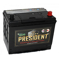 Аккумулятор ECO PRESIDENT 6СТ-80 (90D26L)  ниж.креп. о.п. [д257ш172в225/630]   [D26]