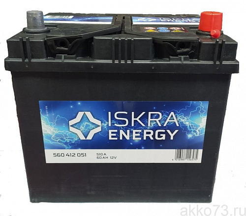 /Аккумулятор ISKRA ENERGY 6СТ-60.0 (560 412 051) Яп.Ст