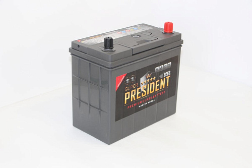 Аккумулятор SUPER PRESIDENT UMF BEFB (75B24L) 55 о.п (д234ш127в220/550)                             