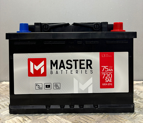 Аккумулятор Master Batteries 6СТ- 75 (о.п.) [д278ш175в190/750SAE] [L3], 