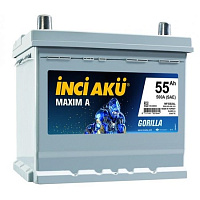 Аккумулятор Inci Aku ASIA MAXIMA  6СТ- 55 (о.п.) (55B24LS) толст.кл. [д238ш129в224/430SAE] [B24], шт