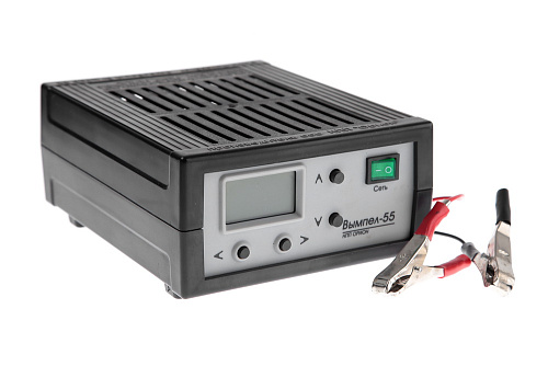 Зарядное устройство Вымпел-55 (автомат, 0,5-15А, 5.5-18В, ЖК.амперм)