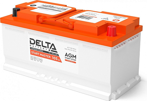 Аккумулятор DELTA START MASTER AGM 105.0 AGM