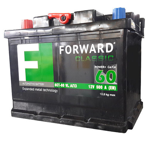  Аккумулятор FORWARD classic каз 6СТ-  60 VL АПЗ (п.п.) [д242ш175в190/500]   [L2]