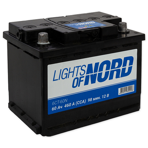 /Аккумулятор Light Of Nord 60 а/ч Обратная EN 460A 242x175x190