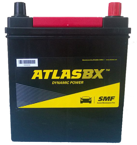 Аккумуляторная батарея ATLAS (42B19L) 38 Ah о.п (350 EN)